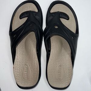 Nothinz Adult Thong Sandals Black L11-12 M9-10
